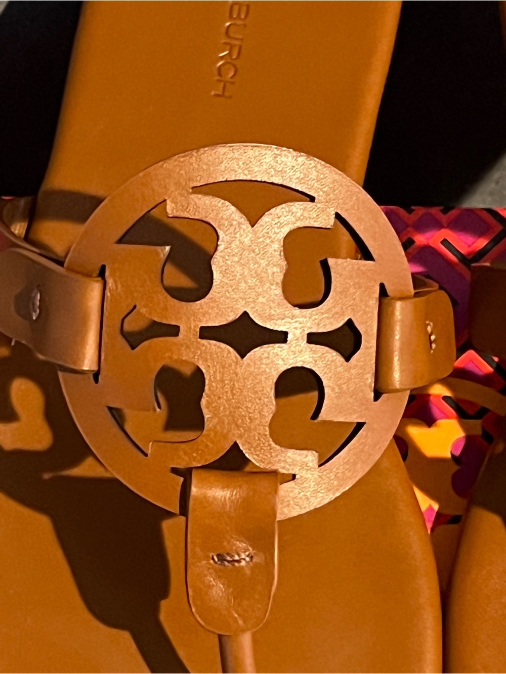 Tory Burch Women’s Sandals Miller Bourbon Size 8 US - Picture 3 of 15